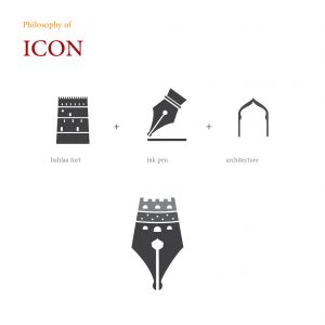 logo design Muscat ,Oman international book fair - logo icon philosophy