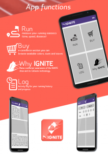 puma IGNITE running mobile application design mockup