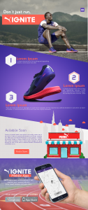parallax website deign for Puma IGNITE