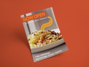 A5 flyer design , restaurant logo