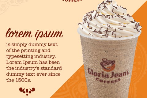 Gloria jeans Cafe Social Media design