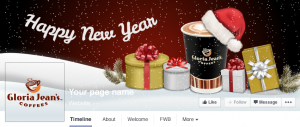 Gloria Jeans Cafe - facebook cover design Oman -Instagram designer Muscat