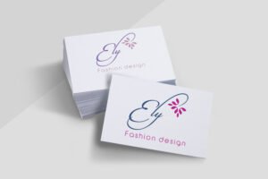 Ely fashion logo design concept for Oman showcasing modern typography and bold color balance