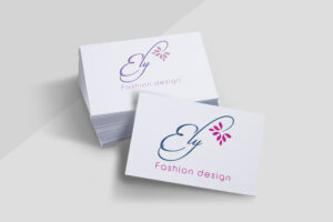 A bold fashion logo design concept in Oman showing modern typography and color balance