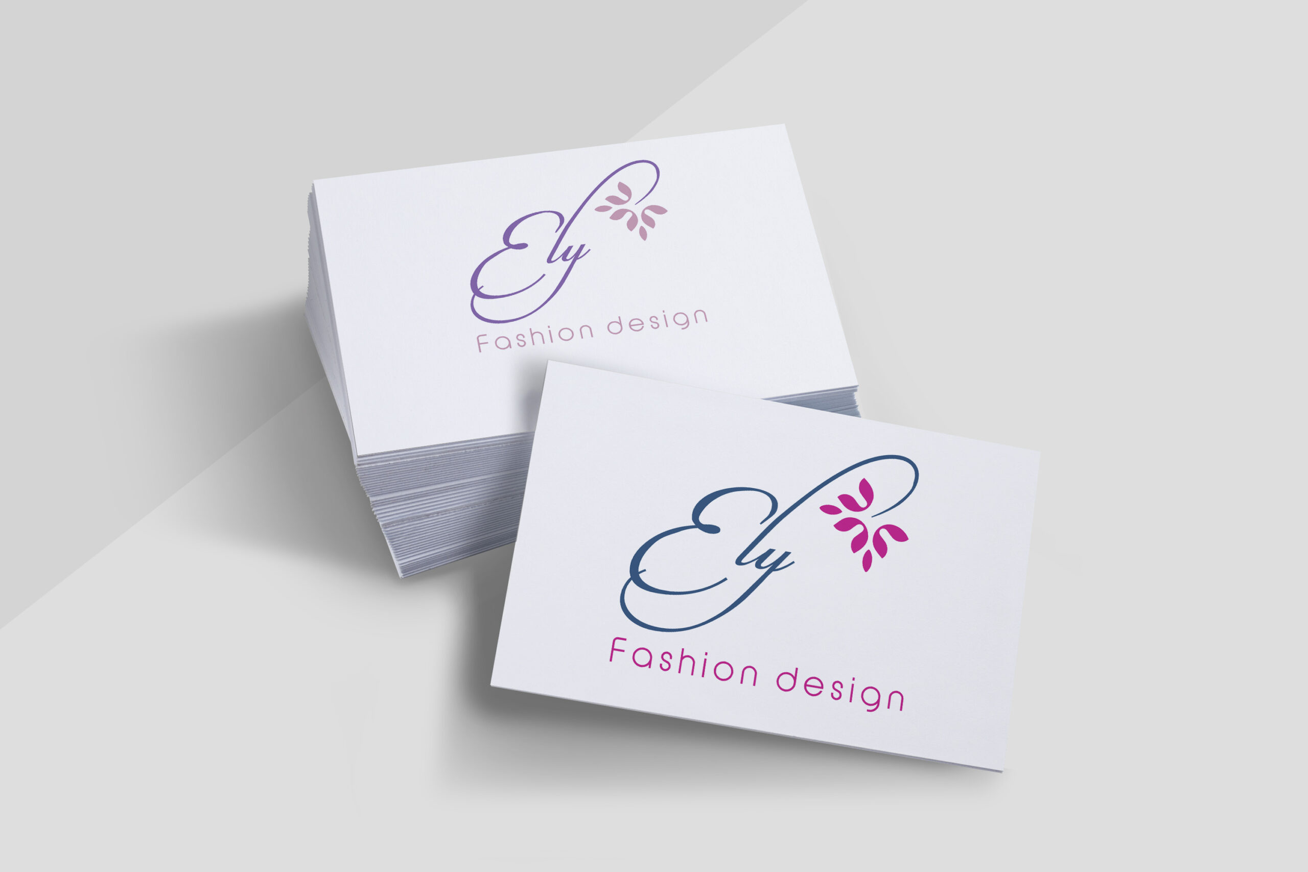 A bold fashion logo design concept in Oman showing modern typography and color balance