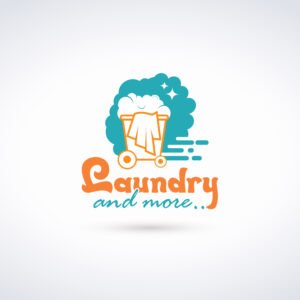 Lundry logo design in Muscat Oman displaying brand identity concept