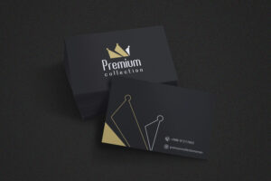 footwear branding Muscat logo and business card design for premium shoe shop