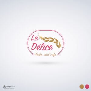 La Delicia cake and cafe branding in Muscat Oman visual identity mockup