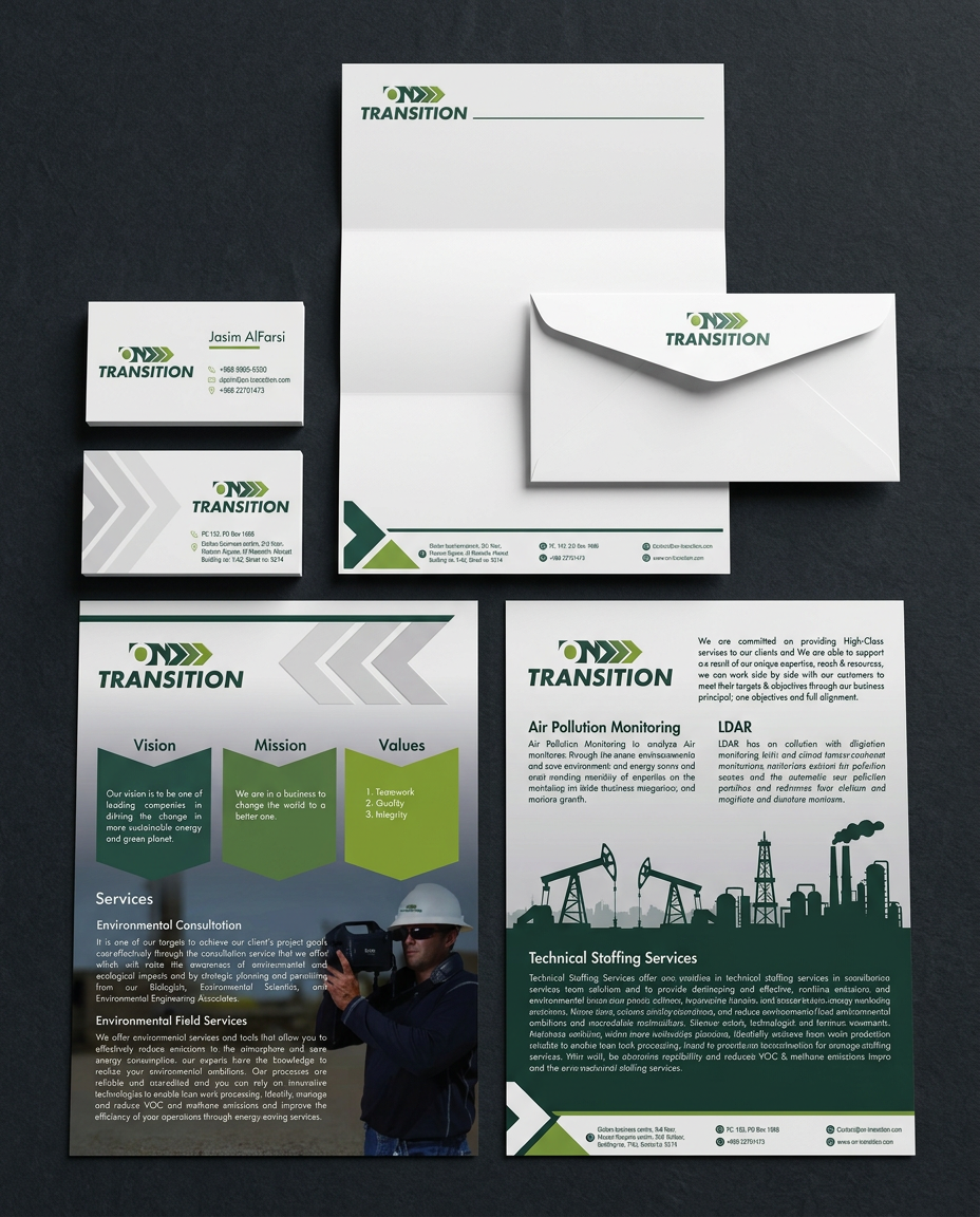 Gas leak detection services logo design Oman - professional branding for industrial safety company
