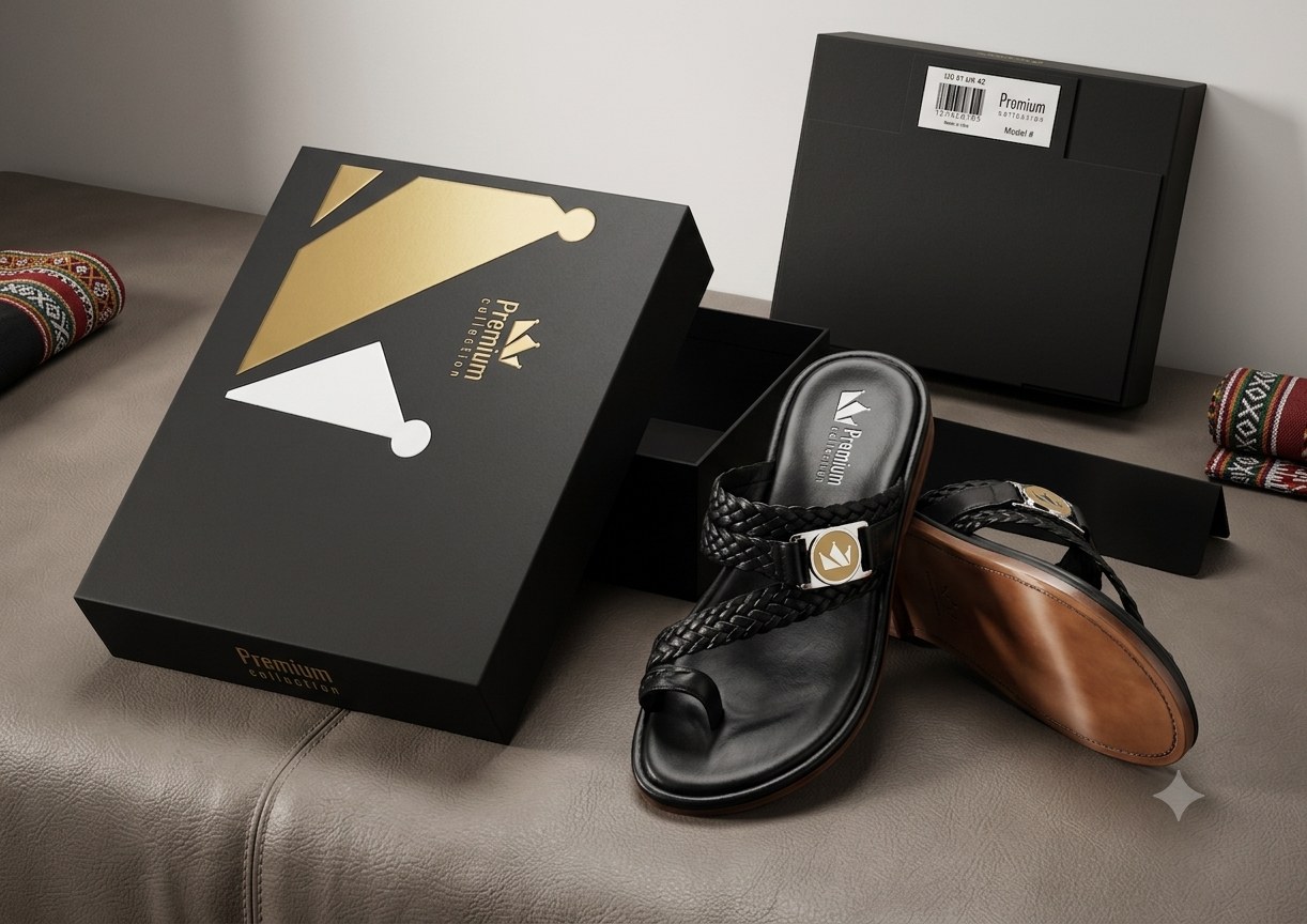 Premium shoe brand logo design showcasing retail identity for footwear shop in Oman
