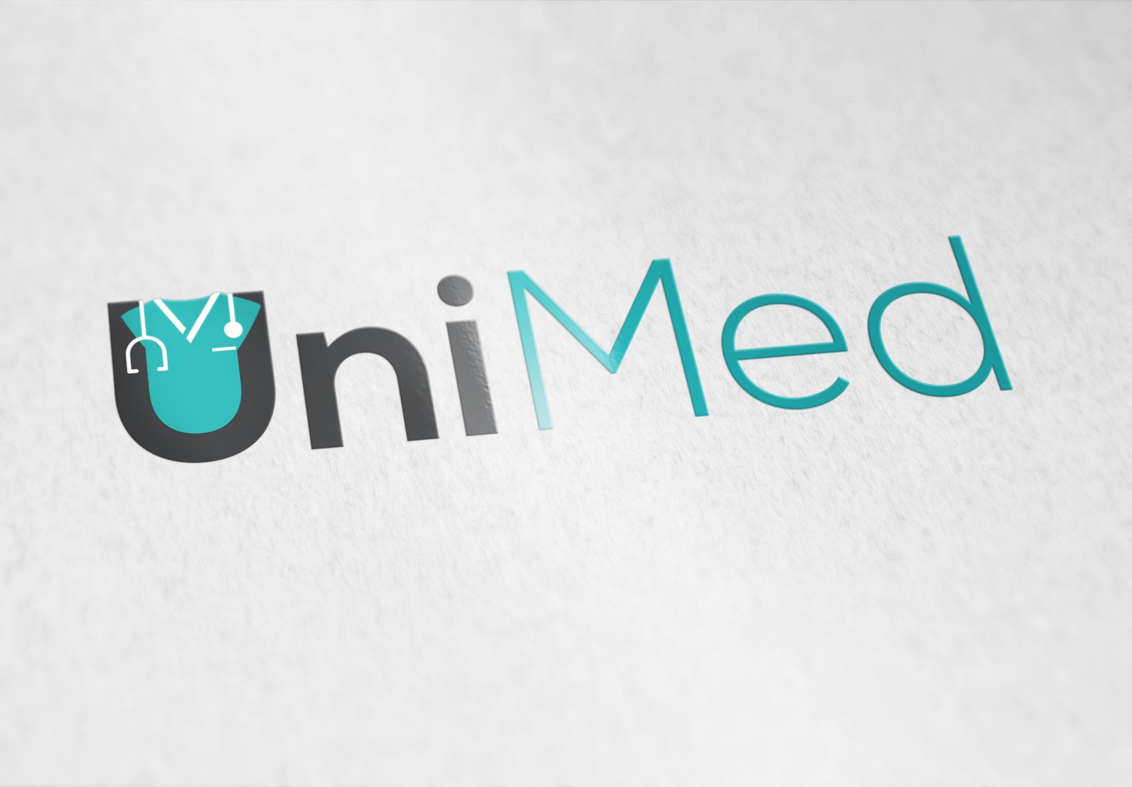 UniMed medical uniforms logo design Oman - professional healthcare branding identity