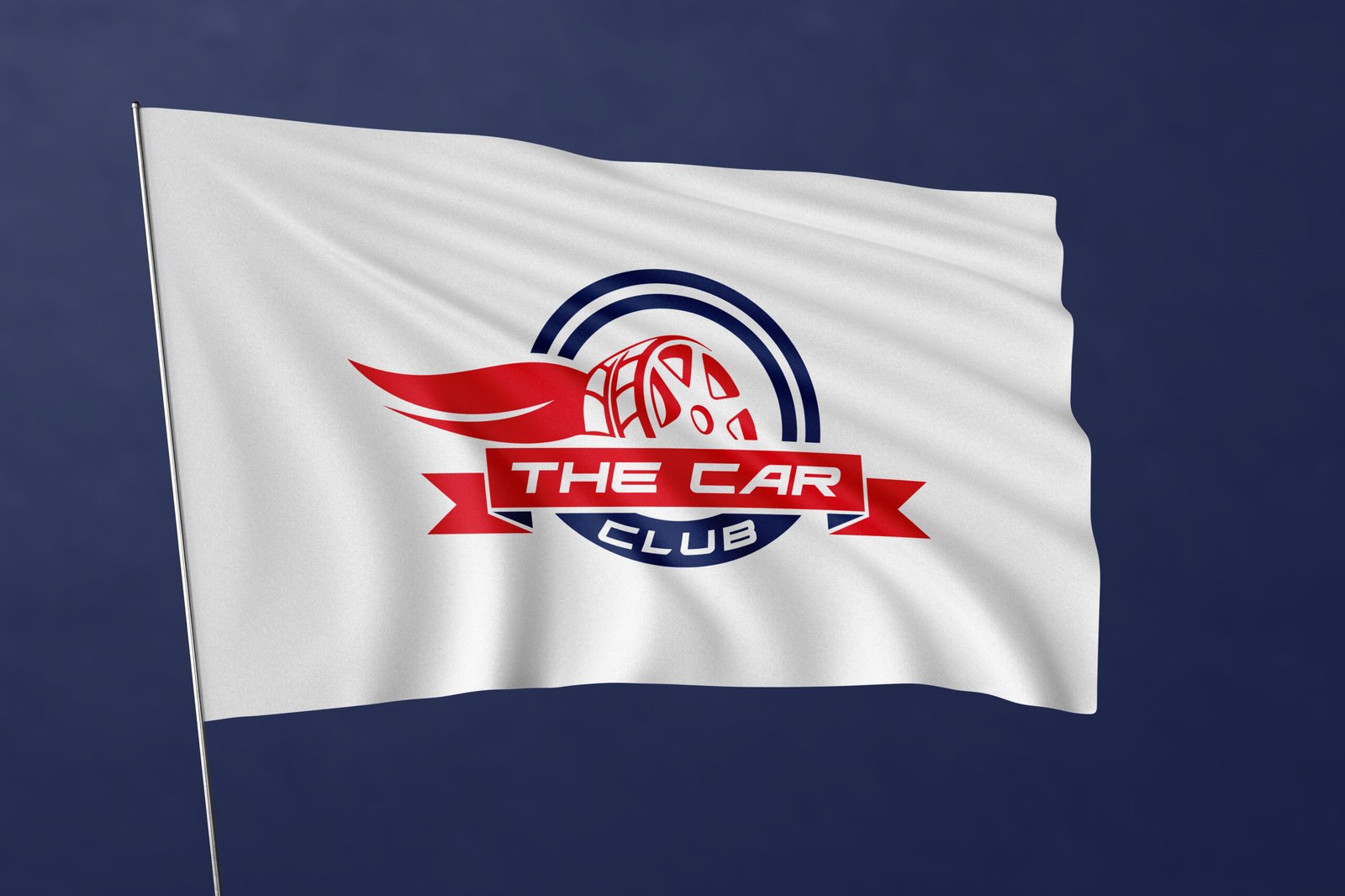 A modern car club logo design for Oman, featuring sleek automotive branding and visual identity elements